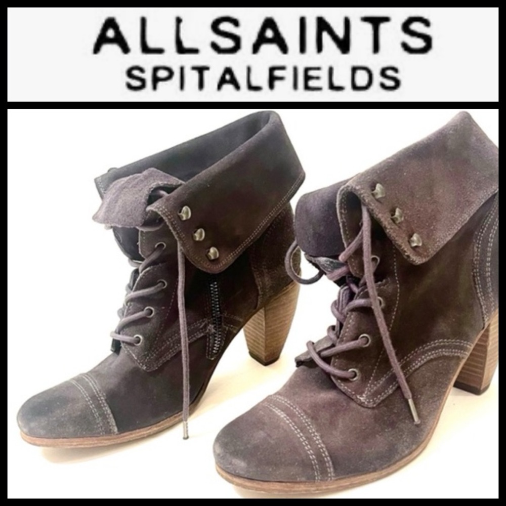 ALL SAINTS BOOTS W/STACKED HEELS